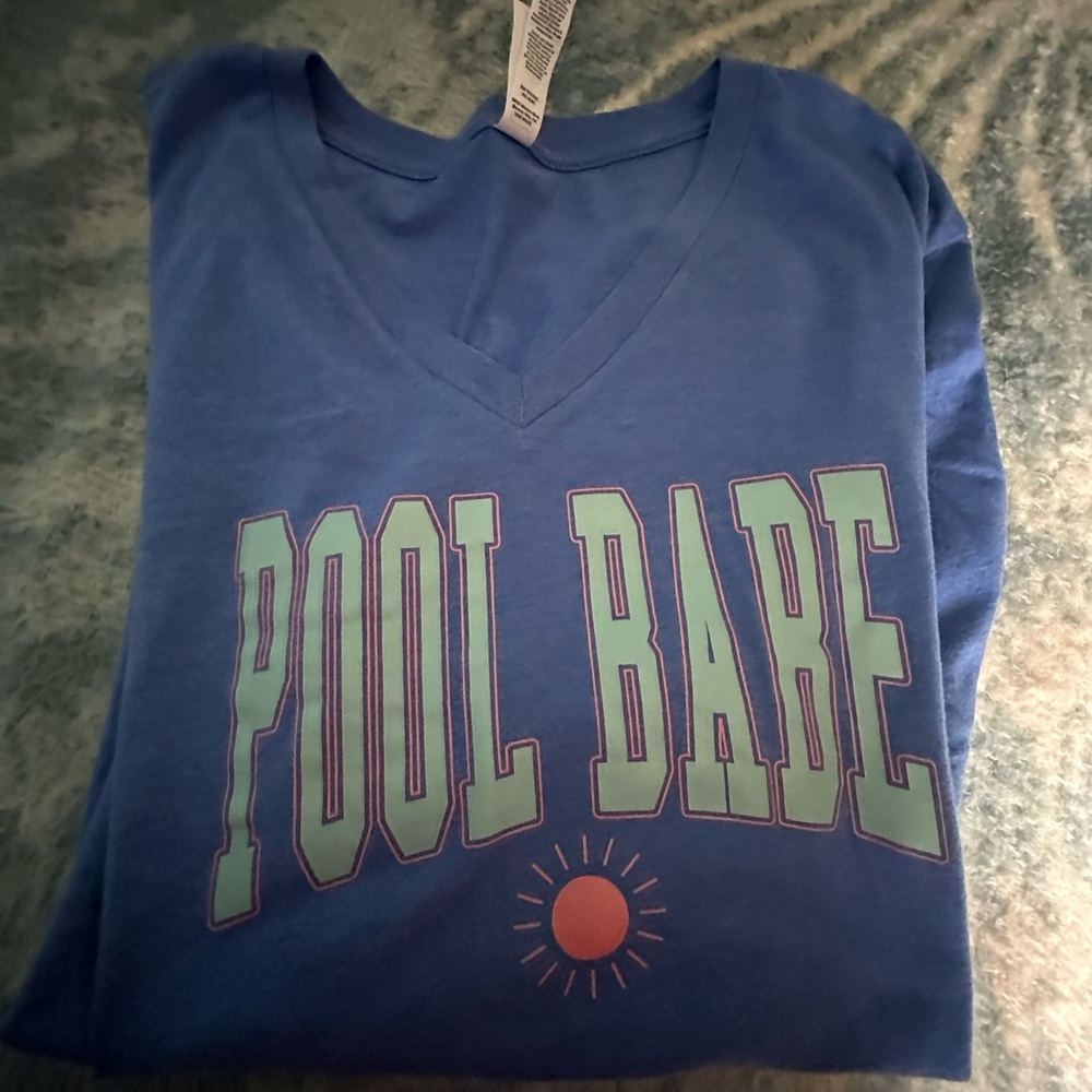 Bella Canvas Blue Pool Babe Graphic Short Sleeve Tee Size 2XL